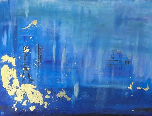 Blue ocean by Elena Cantagalli, Painting for Sale on Singulart
