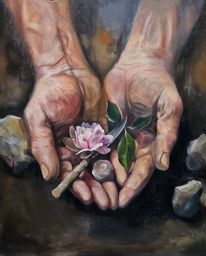 Jeder Mensch ist alles par Lisa-Marie Kalisch, Peinture en vente sur Singulart