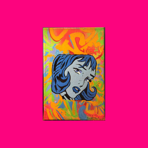 BLUE GIRL #1 di ROCKETPOP, Pittura in vendita su Singulart