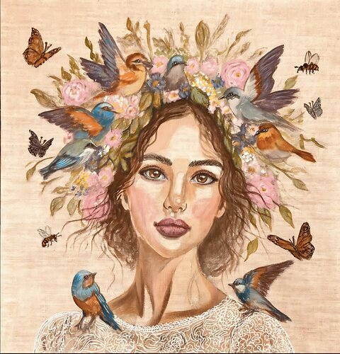 Die Verbindung zur Natur van Natalie Bannik, Schilderij te koop op Singulart