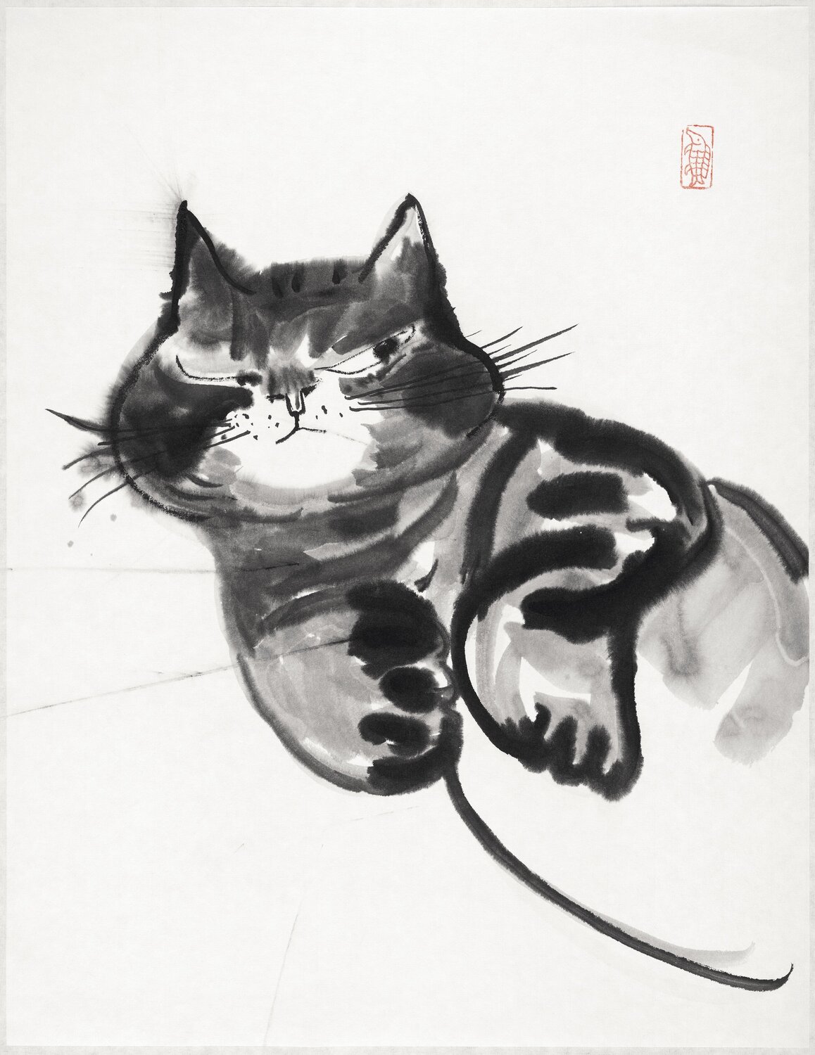 Perspicace (Jugement discret) Jie Wang Opera su carta in vendita