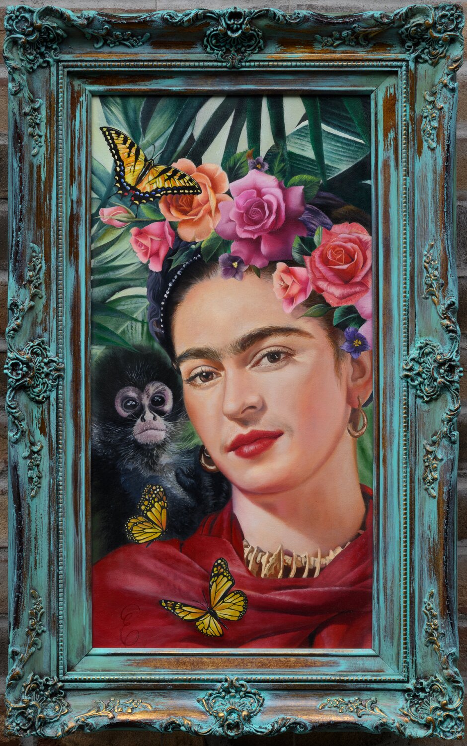 Beautiful Frida Eric Machado Peinture originale à vendre