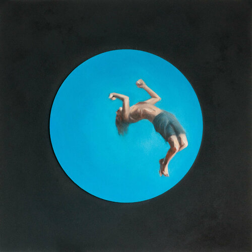 Summer Blue Dot-1 di Nata Zaikina, Pittura in vendita su Singulart