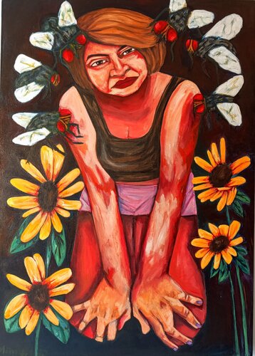 Conversation with demons von Mehreen Hashmi, Malerei kaufen auf Singulart