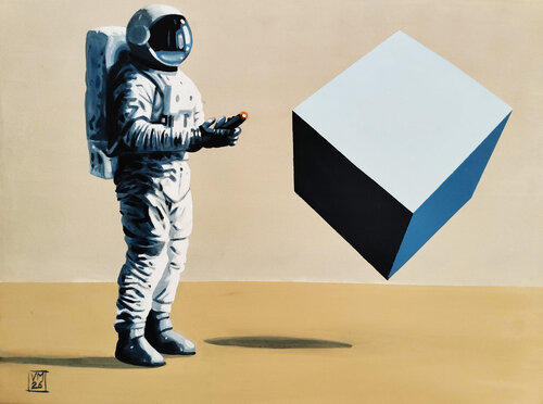 PROMPT 02: Exploit by 𝗩𝗶𝗻𝗰𝗲𝗻𝘇𝗼 𝗠𝗮𝗿𝗶𝗻𝗼, Painting for Sale on Singulart