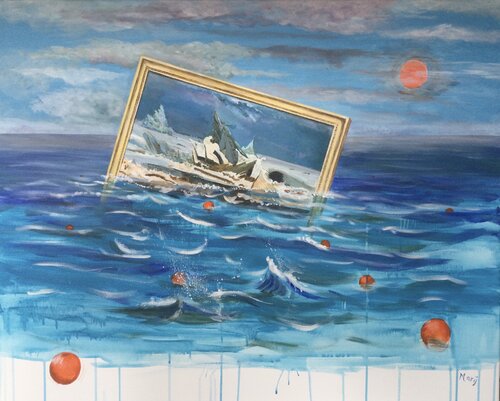 Das Eismeer II (nach Kaspar David Friedrich) by Marij Vervaart, 絵画 for Sale on Singulart