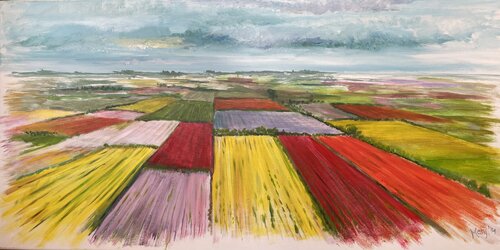 Tulpenfelder de Marij Vervaart, Pintura a la venta en Singulart