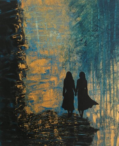 Sisters by Veronica Jufors, Painting for Sale on Singulart