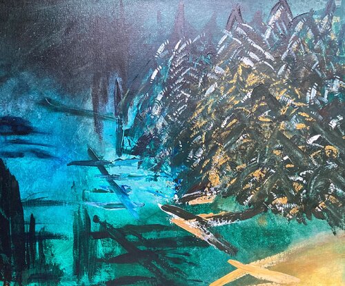 Forest by Veronica Jufors, Painting for Sale on Singulart