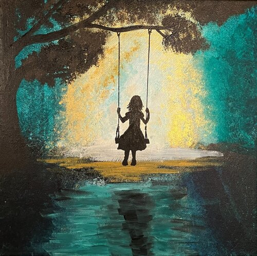 The Light of Childhood by Veronica Jufors, Painting for Sale on Singulart