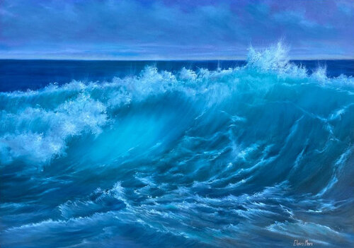 Surf's Up di Elaine Marx, Pittura in vendita su Singulart