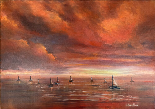 Sun Sail di Elaine Marx, Pittura in vendita su Singulart