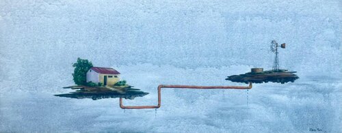 Survival in the Balance di Elaine Marx, Pittura in vendita su Singulart