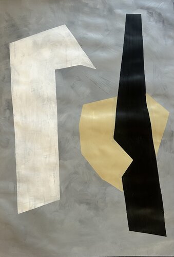 Gris et ivoire 1 de Gwen Vatin, Pintura a la venta en Singulart