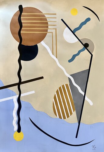 Ciel et ivoire 1 par Gwen Vatin, Peinture en vente sur Singulart