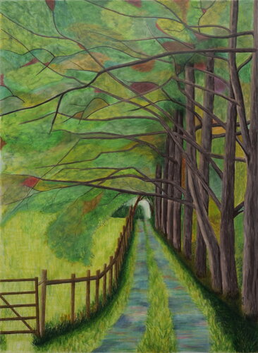 Promenade à Sark - ici by Florence Ehrlich-Haimet, Drawing for Sale on Singulart