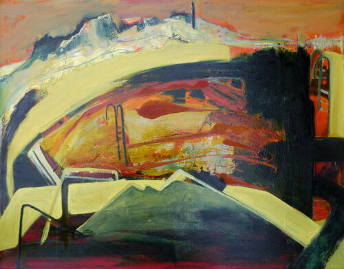 Sea Pool Renovations by Antonia Glynne Jones, 회화 for Sale on Singulart