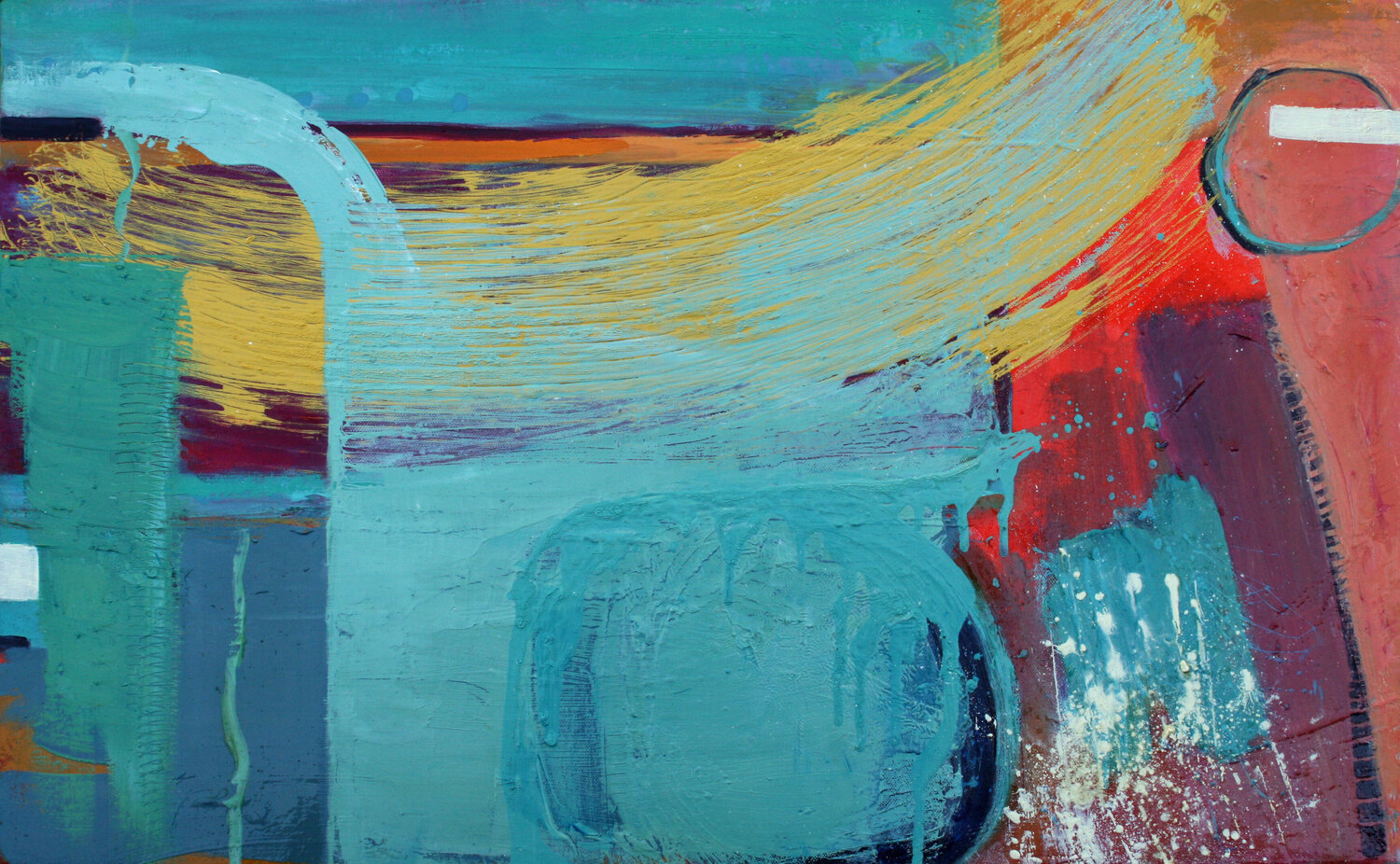 A Moment of Chaos Antonia Glynne Jones Originalgemälde zu verkaufen