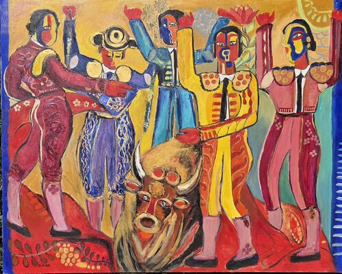 Tour de Piste di Christiane Giran, Pittura in vendita su Singulart