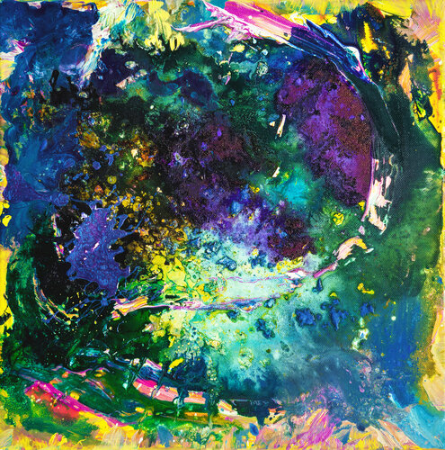 Malachite Cosmos van Teo Sirio Sica, Schilderij te koop op Singulart