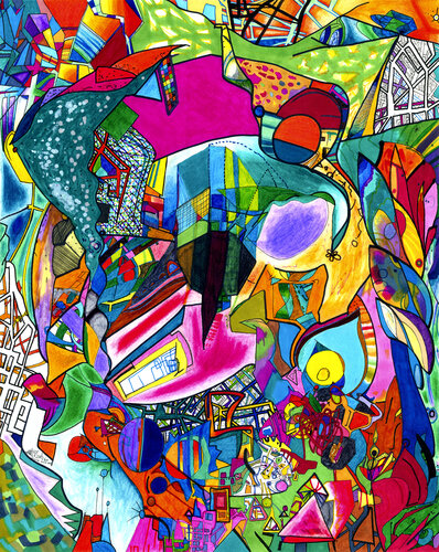 The Bigger Picture - Imagineer No.1 van Teo Sirio Sica, Schilderij te koop op Singulart