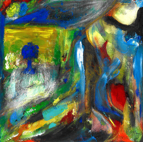 "I have sent you nothing but Angels!" van Teo Sirio Sica, Schilderij te koop op Singulart
