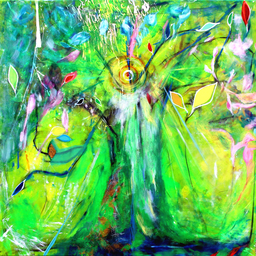 The Elementals of Spring di Teo Sirio Sica, Pittura in vendita su Singulart