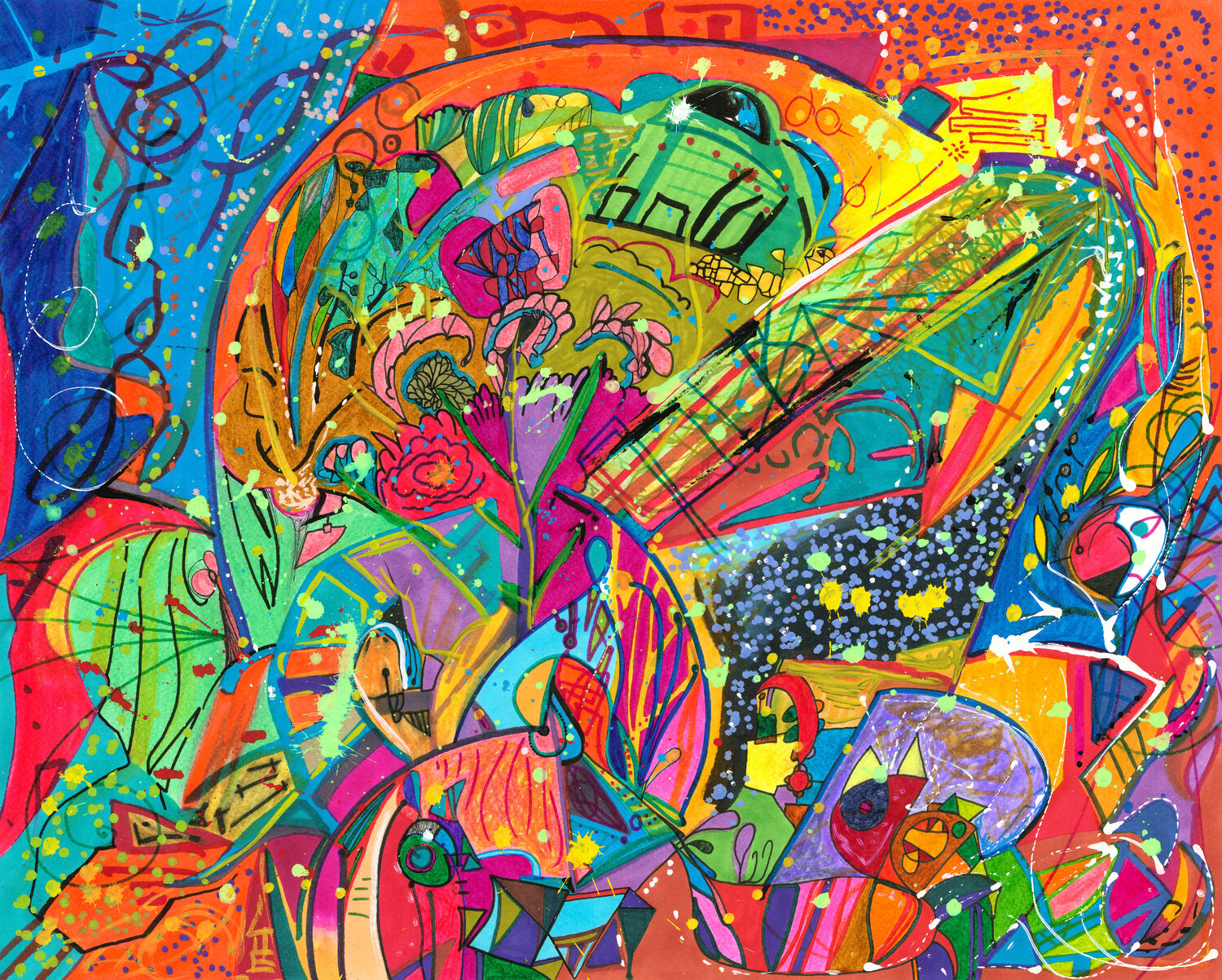 God Is That Exact Point on a Tree Where Flowers Are Born Teo Sirio Sica Werk auf Papier zu verkaufen