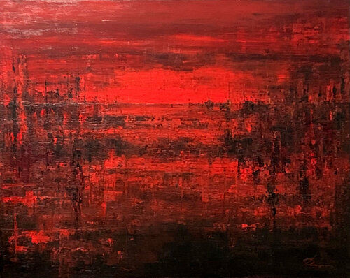 ROUGE GUERRE van Richard Dubure, Schilderij te koop op Singulart