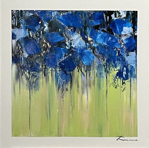 FLEURS BLEUES von Richard Dubure, Malerei kaufen auf Singulart