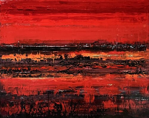 LIGNE ROUGE von Richard Dubure, Malerei kaufen auf Singulart