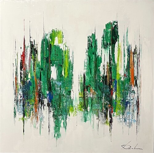 GREEN PEACE di Richard Dubure, Pittura in vendita su Singulart