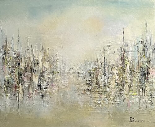 LA PENSIVE di Richard Dubure, Pittura in vendita su Singulart