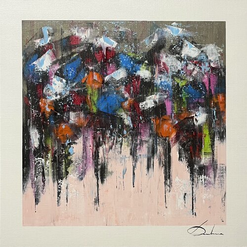 PLUIE ABSTRAITE di Richard Dubure, Pittura in vendita su Singulart