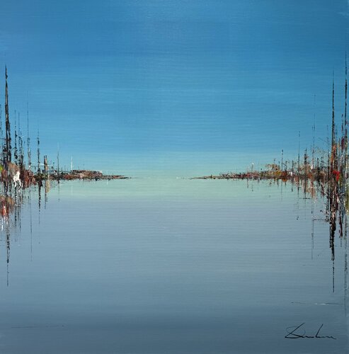 BLUE SPACE by Richard Dubure, Painting for Sale on Singulart