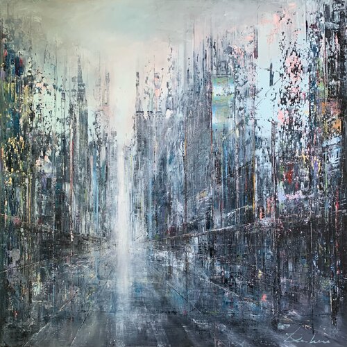 WIE EINE STRASSE van Richard Dubure, Schilderij te koop op Singulart