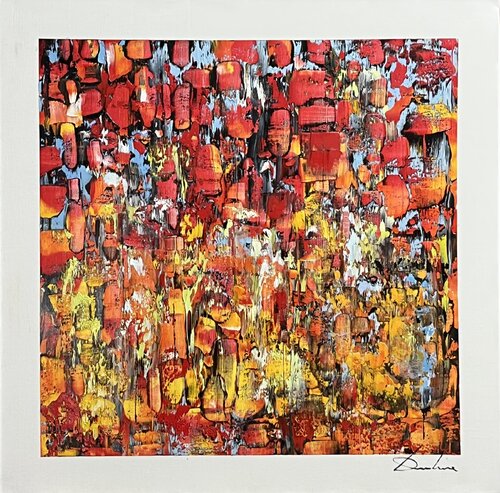 CŒUR DE BRAISE di Richard Dubure, Pittura in vendita su Singulart
