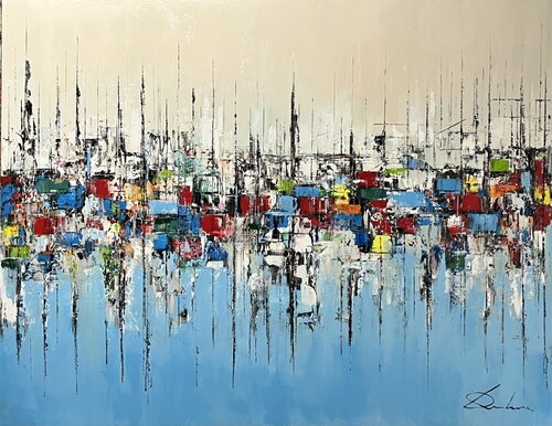 ENTOURS MARITIMES by Richard Dubure, Painting for Sale on Singulart