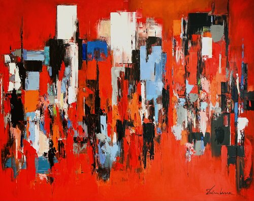 RED TIME di Richard Dubure, Pittura in vendita su Singulart