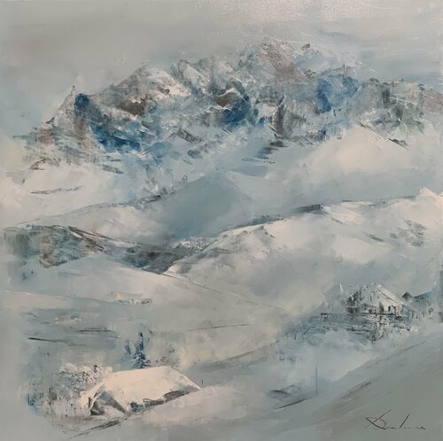 PAYSAGE DE NEIGE di Richard Dubure, Pittura in vendita su Singulart