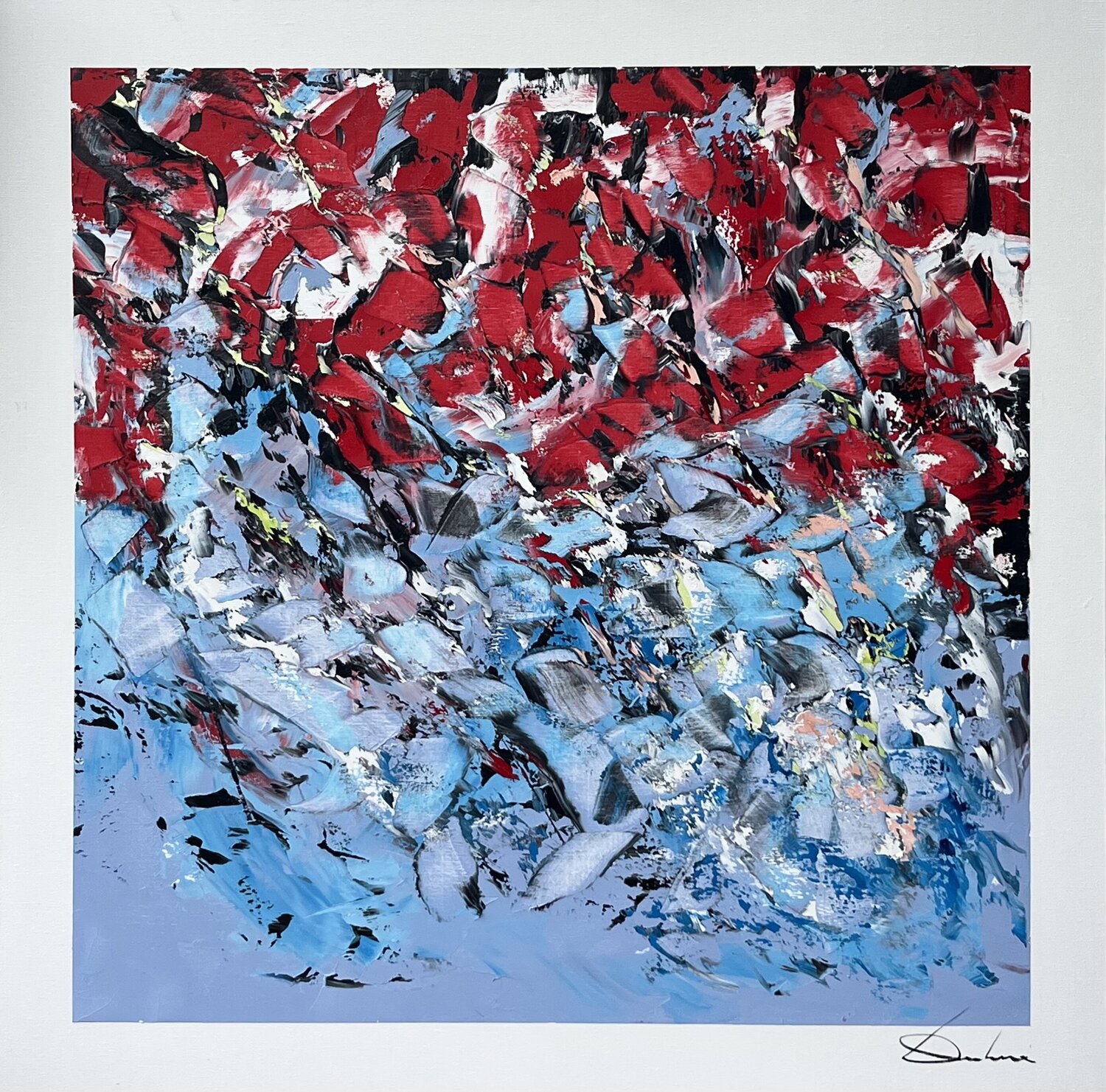 COMME UN ENVOL Richard Dubure Original painting for sale