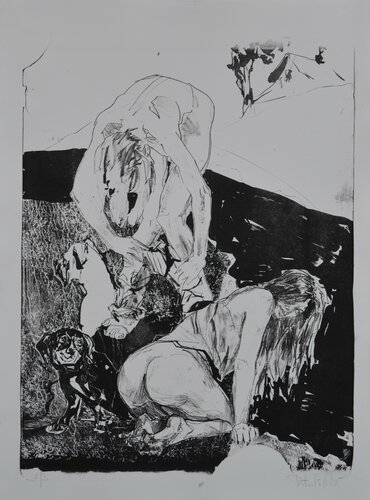 Hunde by Arsentij Pawlow, Print for Sale on Singulart