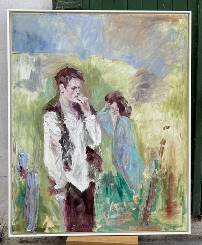 Der verliebte Hirte (zu den Gedichten von André Chénier) van Arsentij Pawlow, Schilderij te koop op Singulart