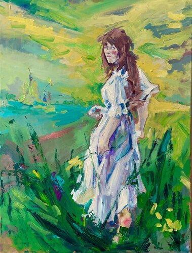 Gelbe Blume di Arsentij Pawlow, Pittura in vendita su Singulart