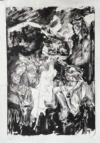 Ein Apfel für den Wanderer von Arsentij Pawlow, Druck kaufen auf Singulart