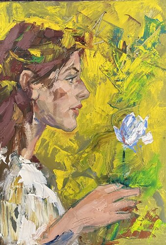 Blume di Arsentij Pawlow, Pittura in vendita su Singulart