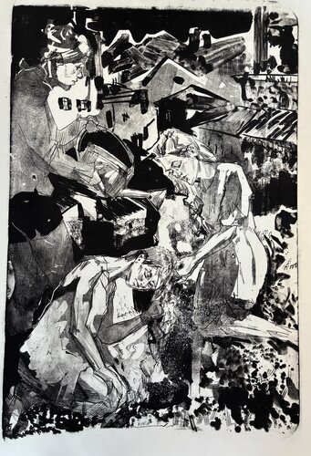 Haare waschen von Arsentij Pawlow, Druck kaufen auf Singulart