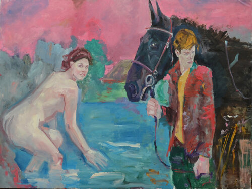 Zur Tränke van Arsentij Pawlow, Schilderij te koop op Singulart