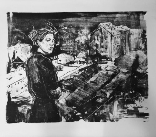 Stadt by Arsentij Pawlow, Print for Sale on Singulart