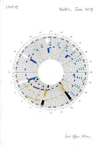 Time Notes_ Berlin June 2019 by Soo Youn Kim, Drawing for Sale on Singulart